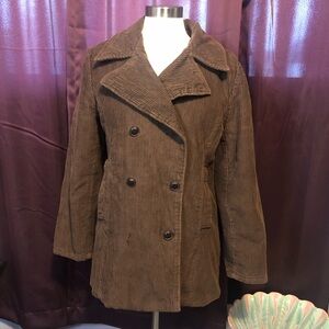 Maurices Corduroy Pea Coat Brown